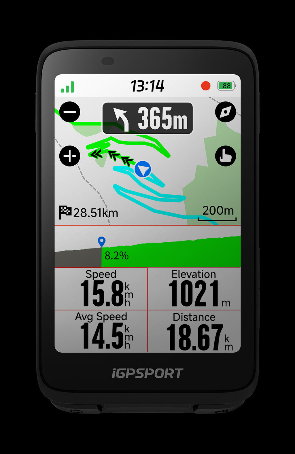 GPS IGPSPORT NAVEGADOR GPS BINAVI-BG2-GRIS